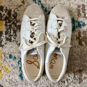 Sam Edelman White Sneakers, Size 8